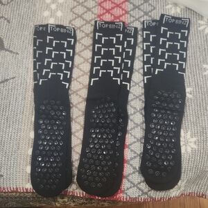 Black Soccer Grip Socks From Top Binz